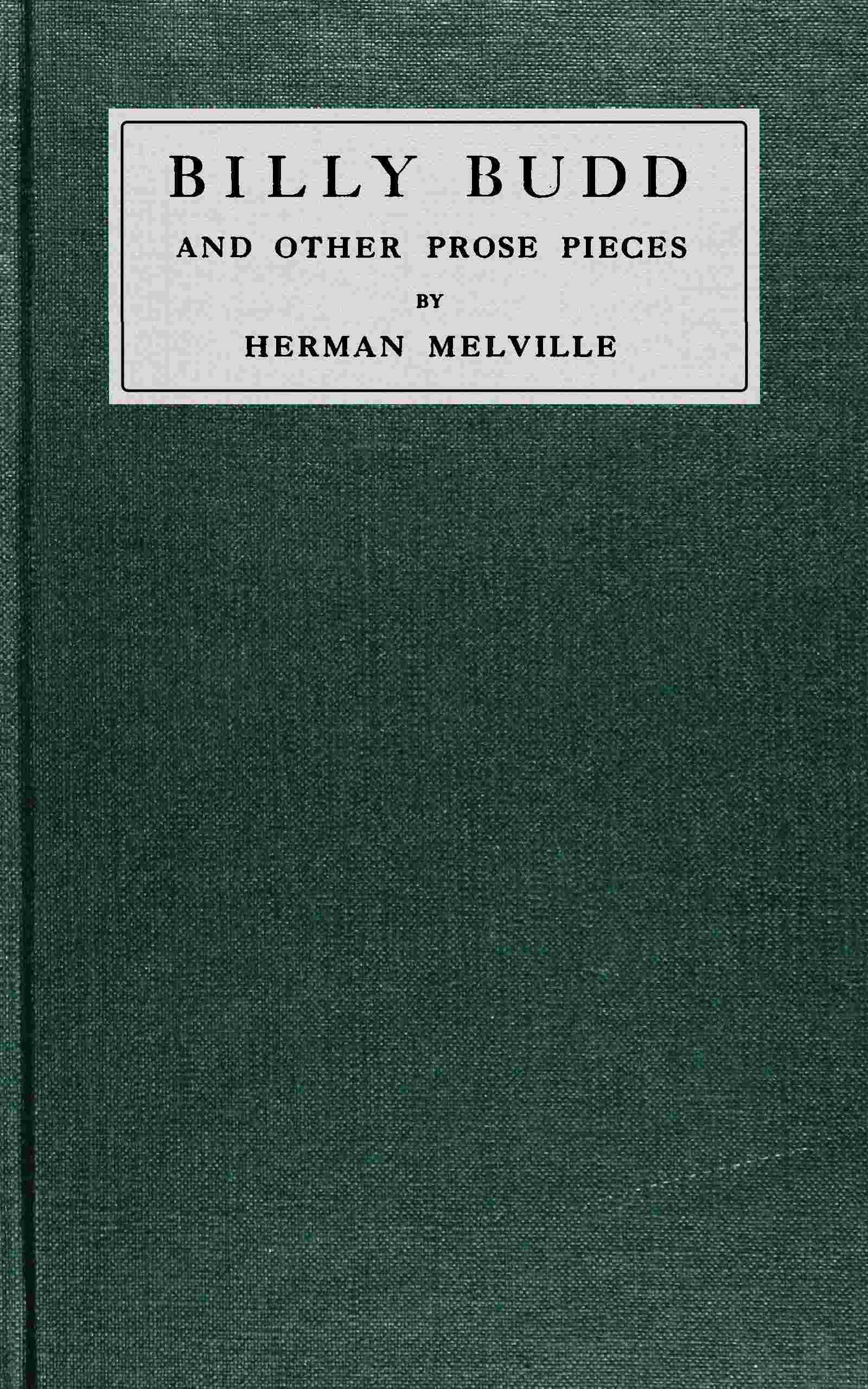 جلد کتاب Billy Budd