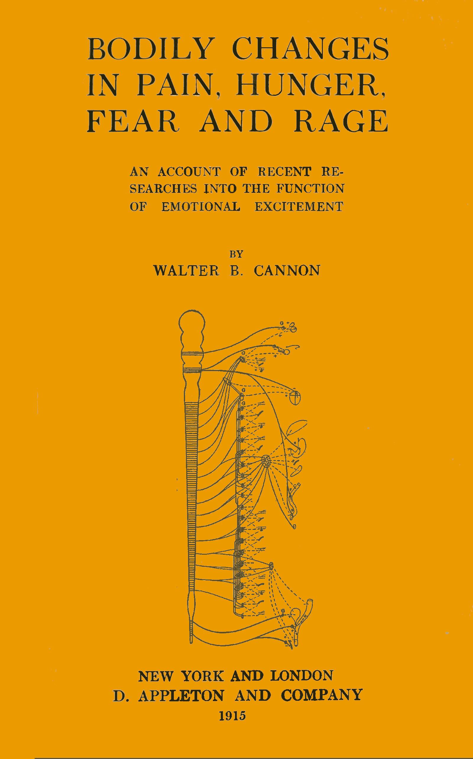 جلد کتاب Bodily Changes in Pain, Hunger, Fear, and Rage