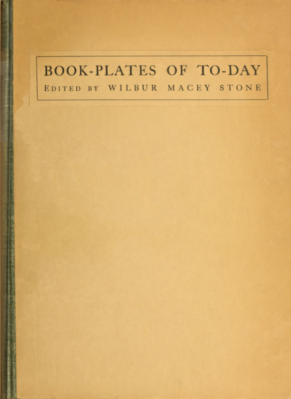 جلد کتاب Book-plates of To-day