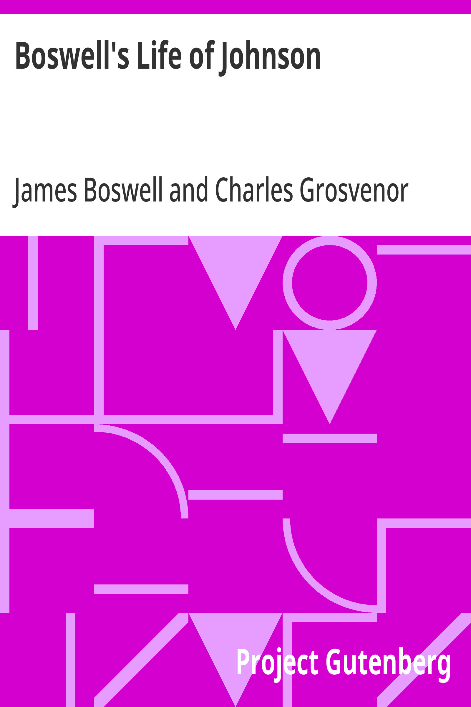جلد کتاب Boswell's Life of Johnson