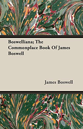 جلد کتاب Boswelliana: The Commonplace Book of James Boswell