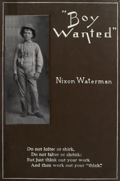 جلد کتاب "Boy Wanted": A Book of Cheerful Counsel
