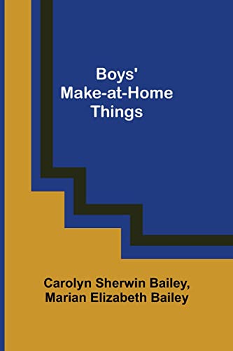 جلد کتاب Boys' Make-at-Home Things