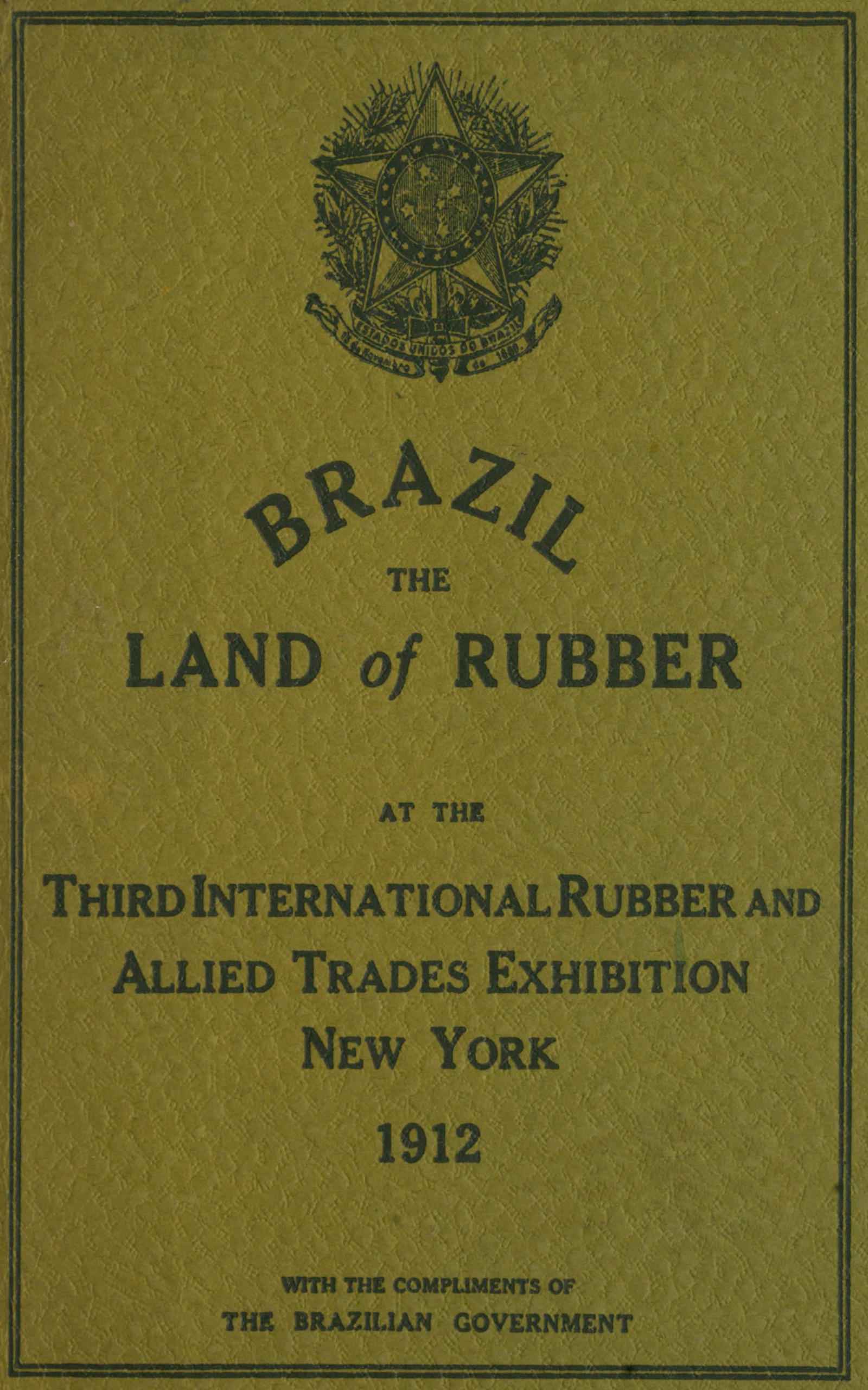 جلد کتاب Brazil, the Land of Rubber