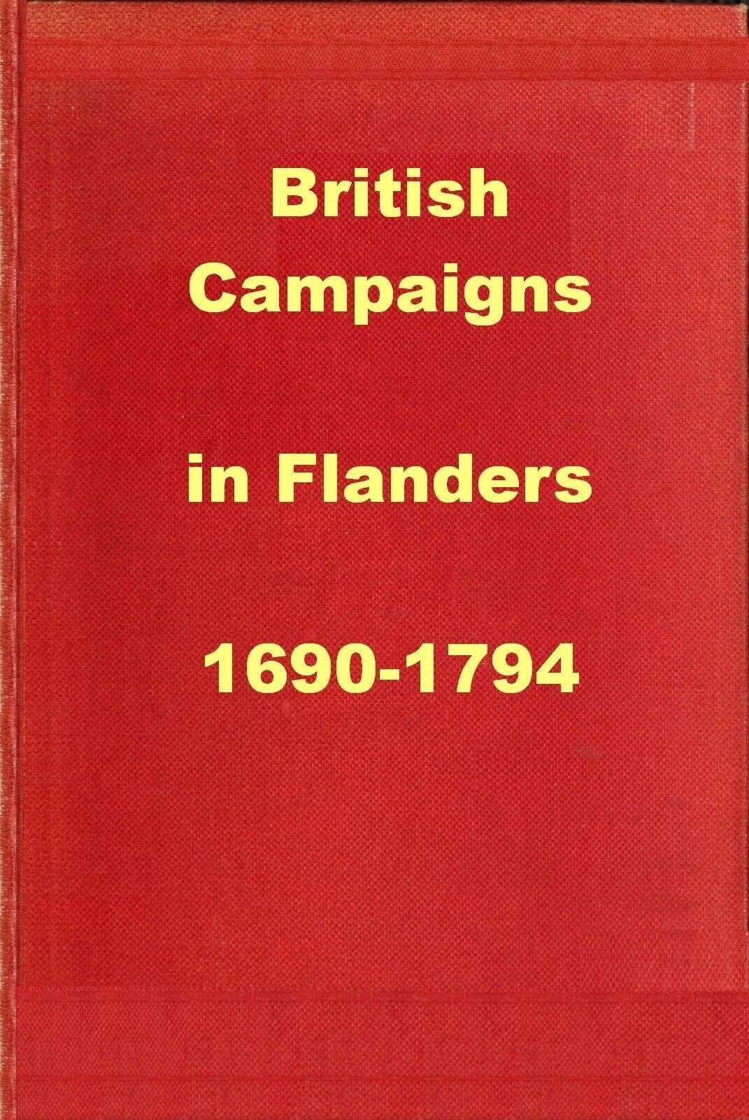 جلد کتاب British Campaigns in Flanders 1690-1794