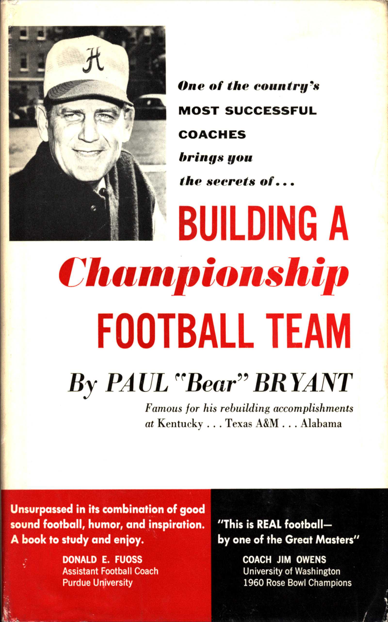 جلد کتاب Building a championship football team
