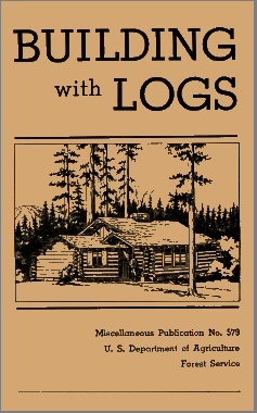 جلد کتاب Building with Logs
