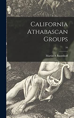 جلد کتاب California Athabascan Groups