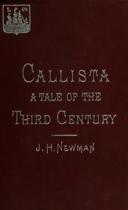 جلد کتاب Callista: A Tale of the Third Century