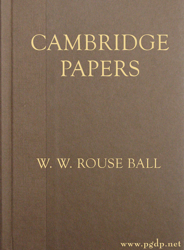 جلد کتاب Cambridge Papers
