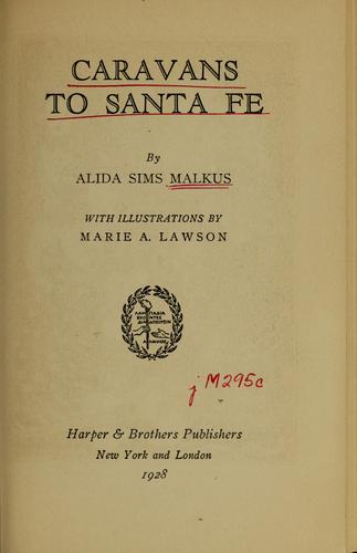جلد کتاب Caravans to Santa Fe