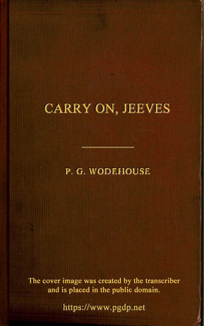 جلد کتاب Carry On, Jeeves