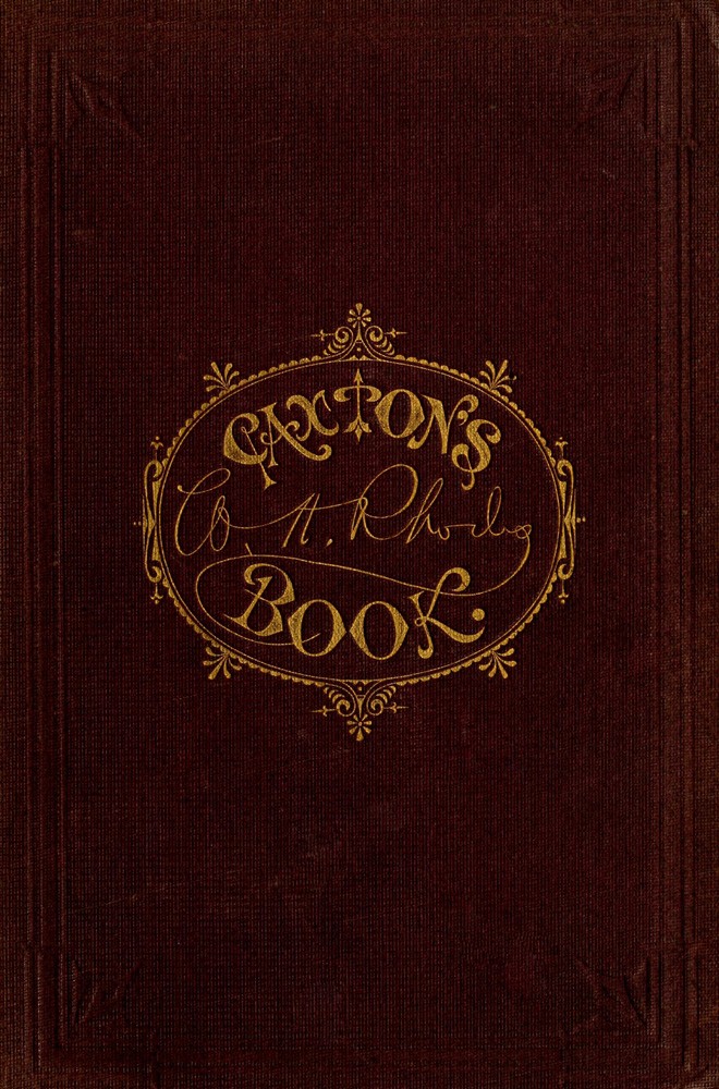 جلد کتاب Caxton's Book: A Collection of Essays, Poems, Tales, and Sketches.