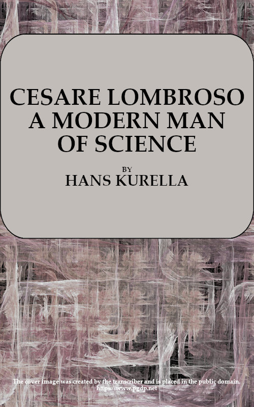 جلد کتاب Cesare Lombroso, a Modern Man of Science