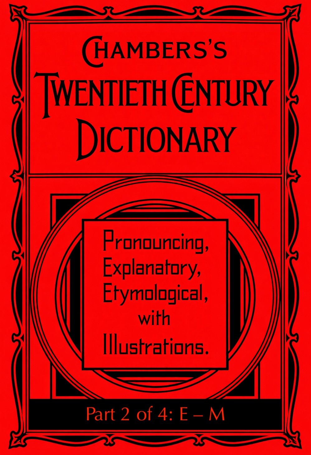 جلد کتاب Chambers's Twentieth Century Dictionary (Part 2 of 4: E–M)