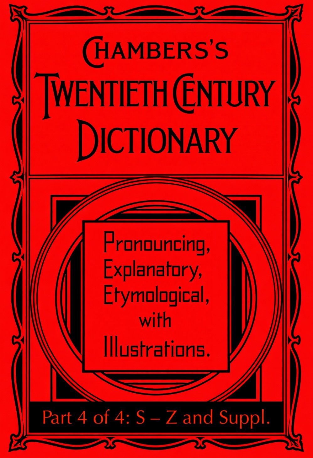جلد کتاب Chambers's Twentieth Century Dictionary (Part 4 of 4: S–Z)