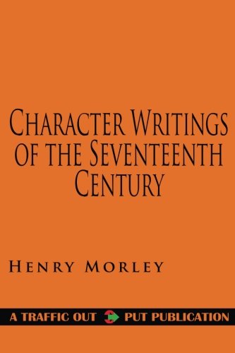 جلد کتاب Character Writings of the Seventeenth Century