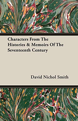 جلد کتاب Characters from the Histories & Memoirs of the Seventeenth Century
