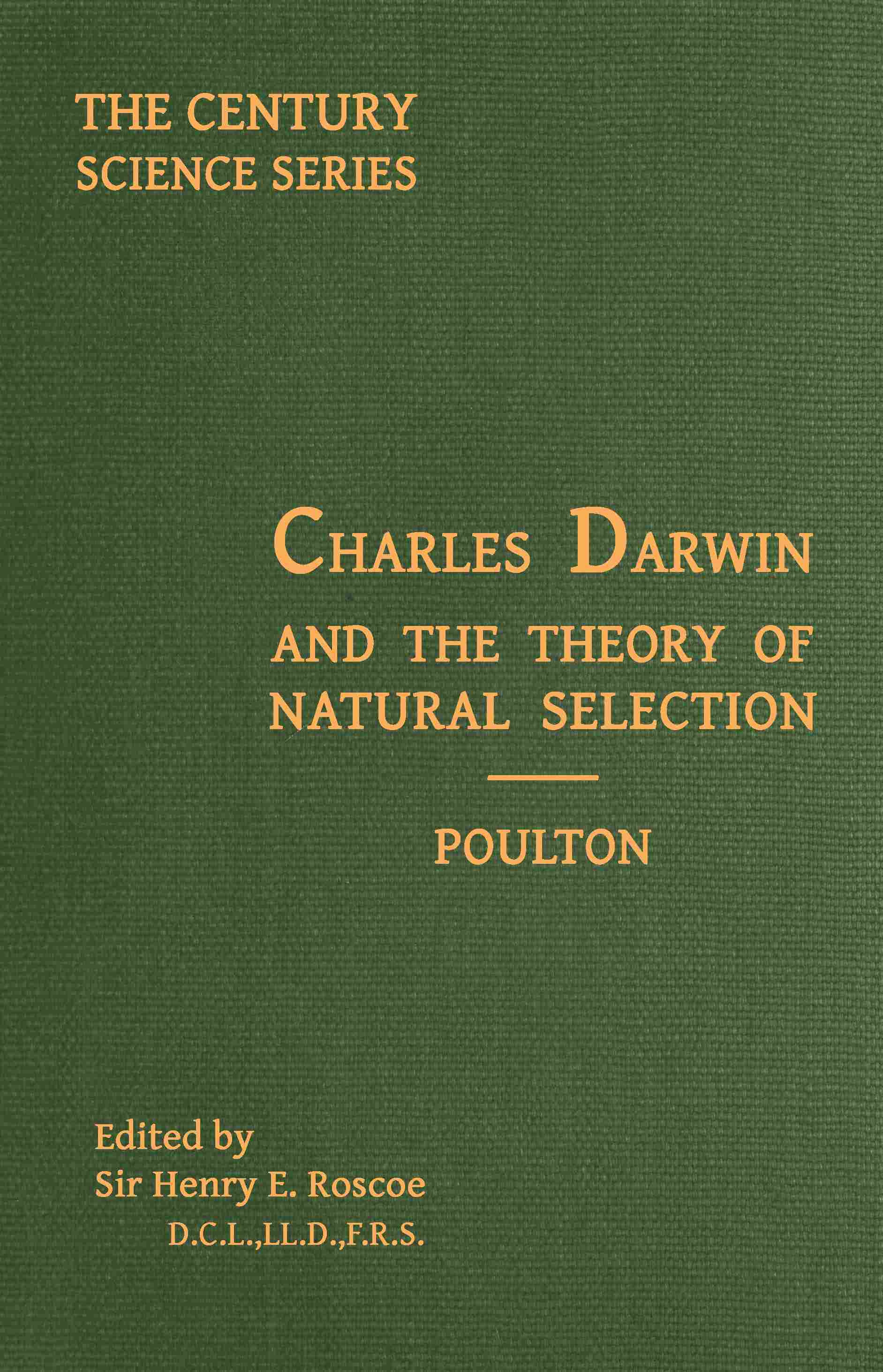 جلد کتاب Charles Darwin and the Theory of Natural Selection