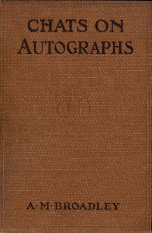 جلد کتاب Chats on Autographs