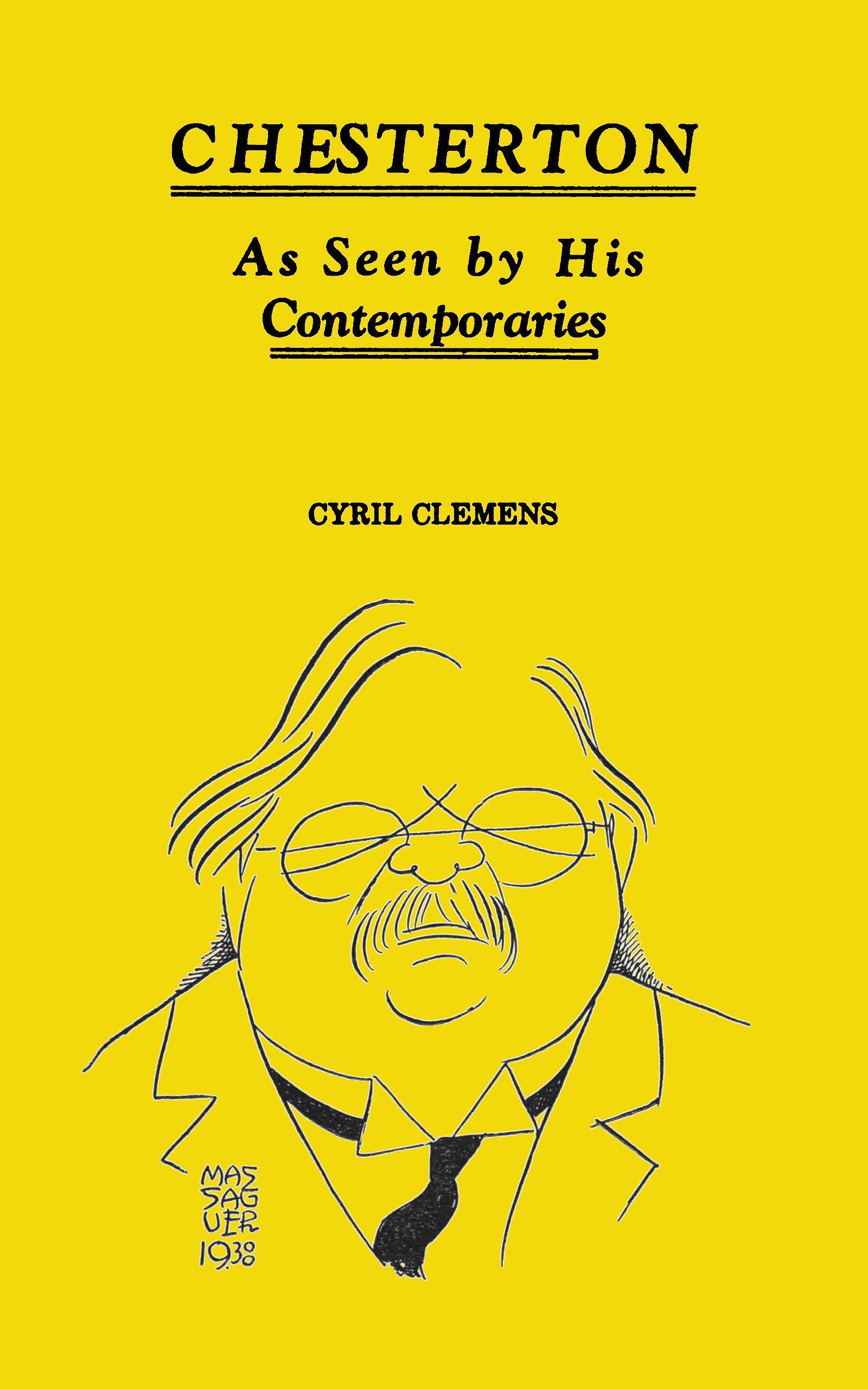 جلد کتاب Chesterton, as Seen by His Contemporaries