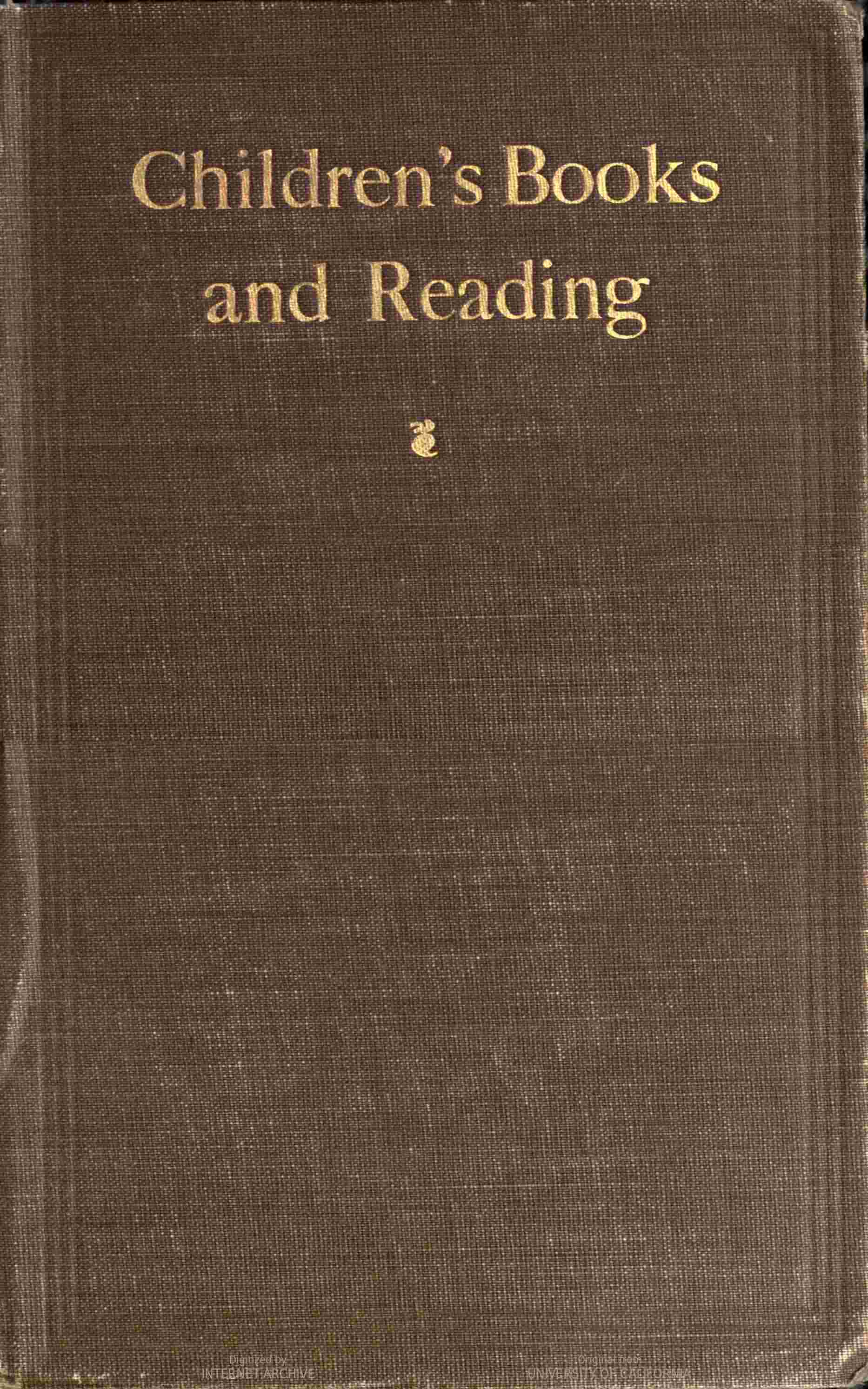 جلد کتاب Children's Books and Reading