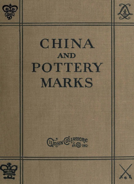 جلد کتاب China and Pottery Marks