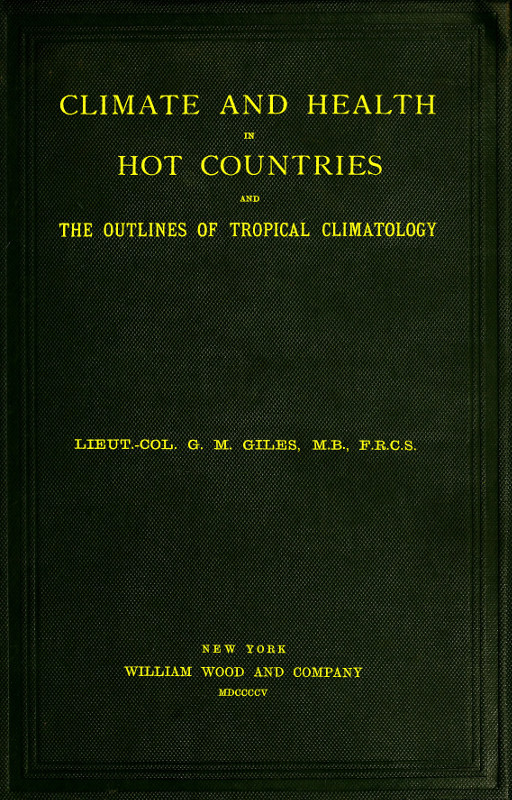جلد کتاب Climate and Health in Hot Countries