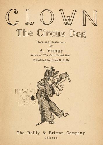 جلد کتاب Clown, the Circus Dog