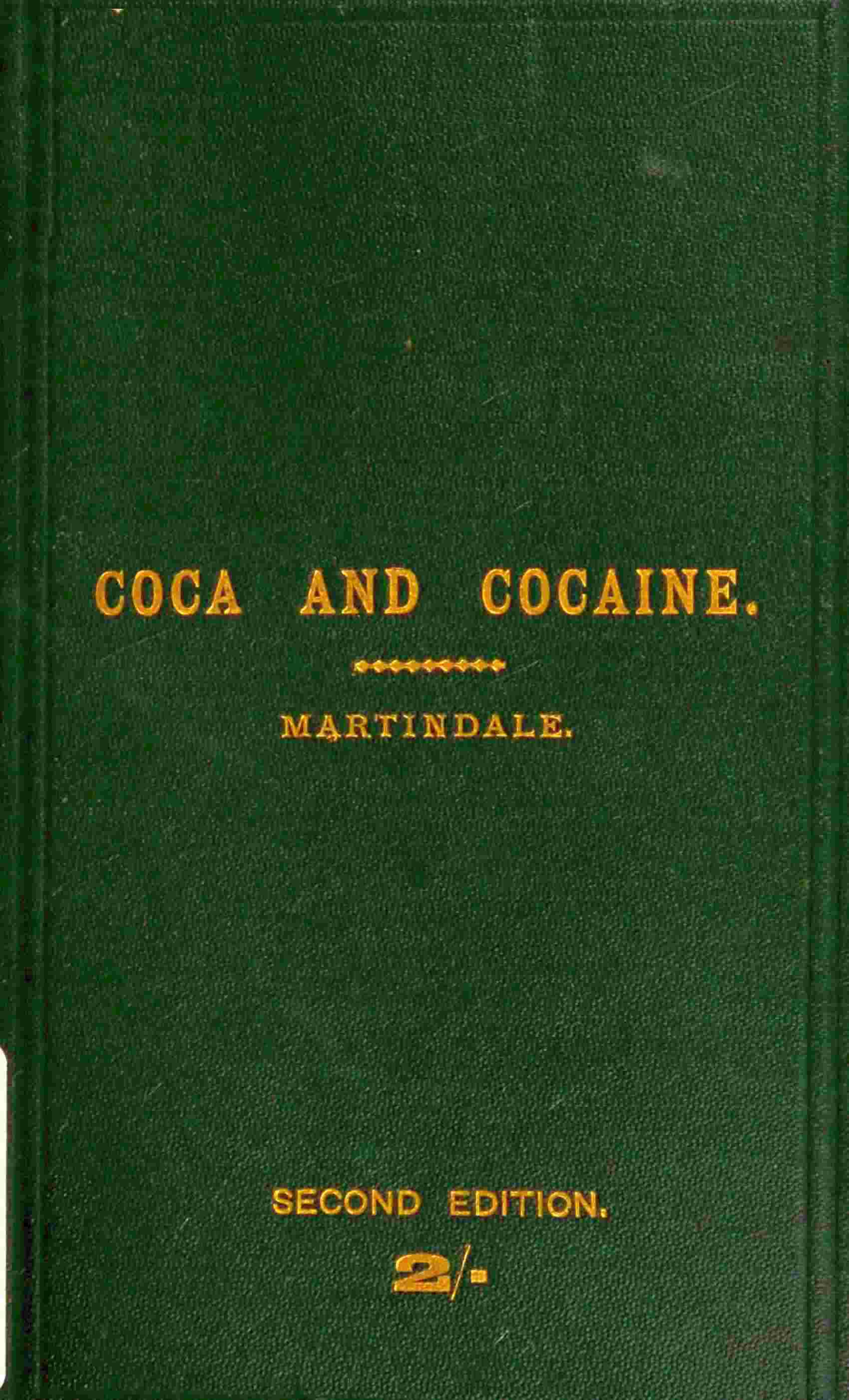 جلد کتاب Coca and Cocaine