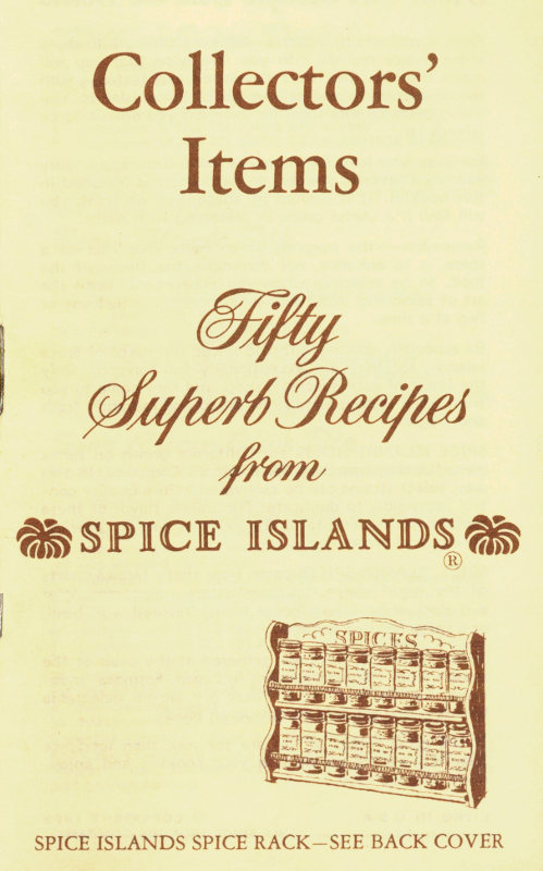 جلد کتاب Collectors' Items: Fifty Superb Recipes from Spice Islands