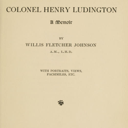 جلد کتاب Colonel Henry Ludington