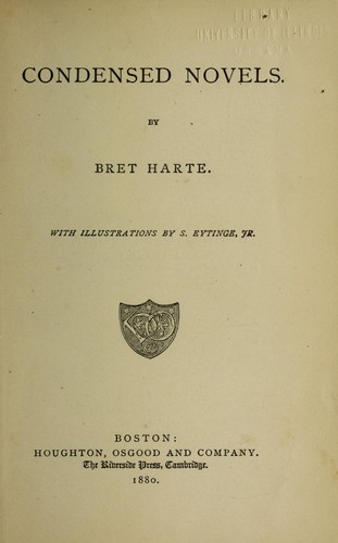 جلد کتاب Condensed Novels