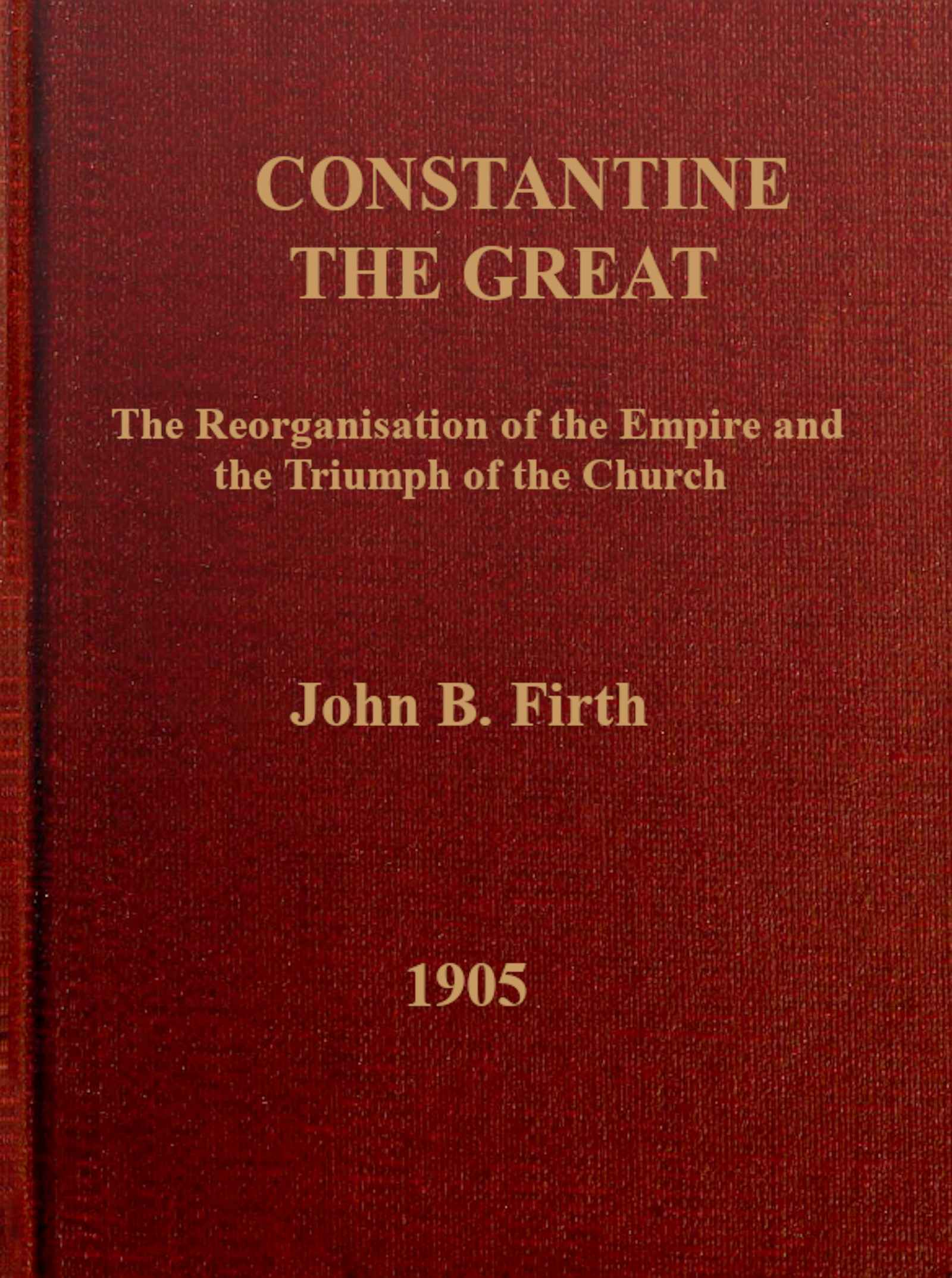 جلد کتاب Constantine the Great