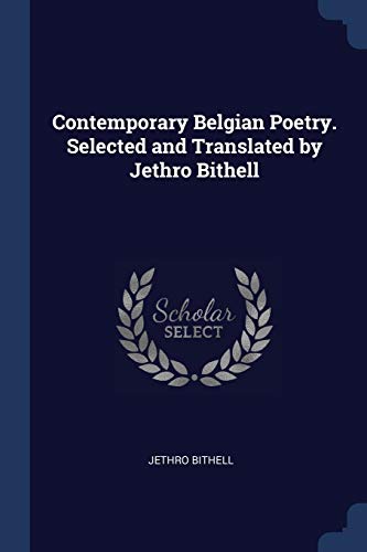 جلد کتاب Contemporary Belgian Poetry