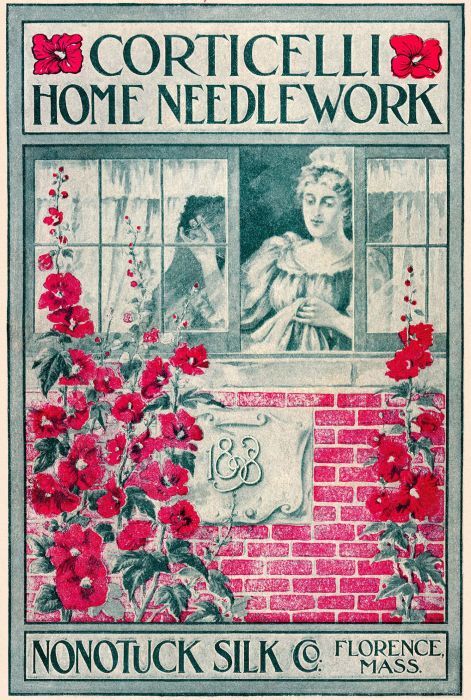 جلد کتاب Corticelli Home Needlework, 1898: A Manual of Art, Embroidery and Knitting