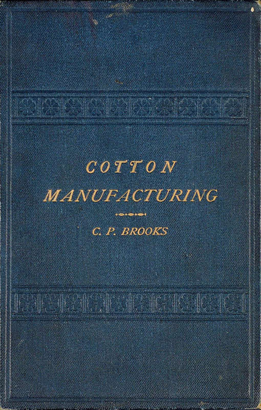 جلد کتاب Cotton Manufacturing
