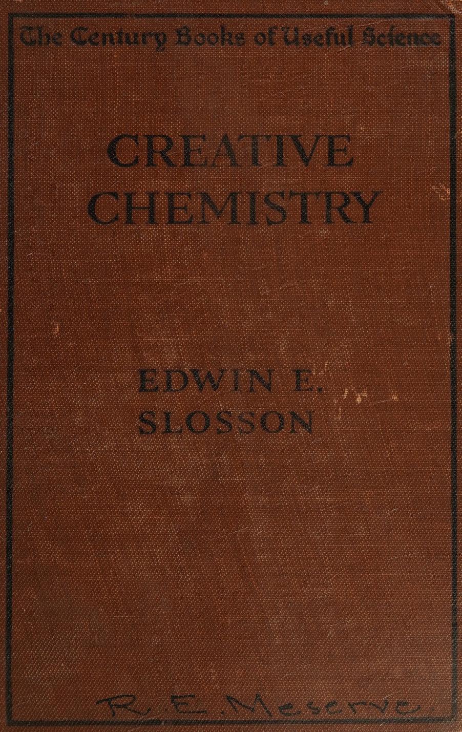 جلد کتاب Creative Chemistry