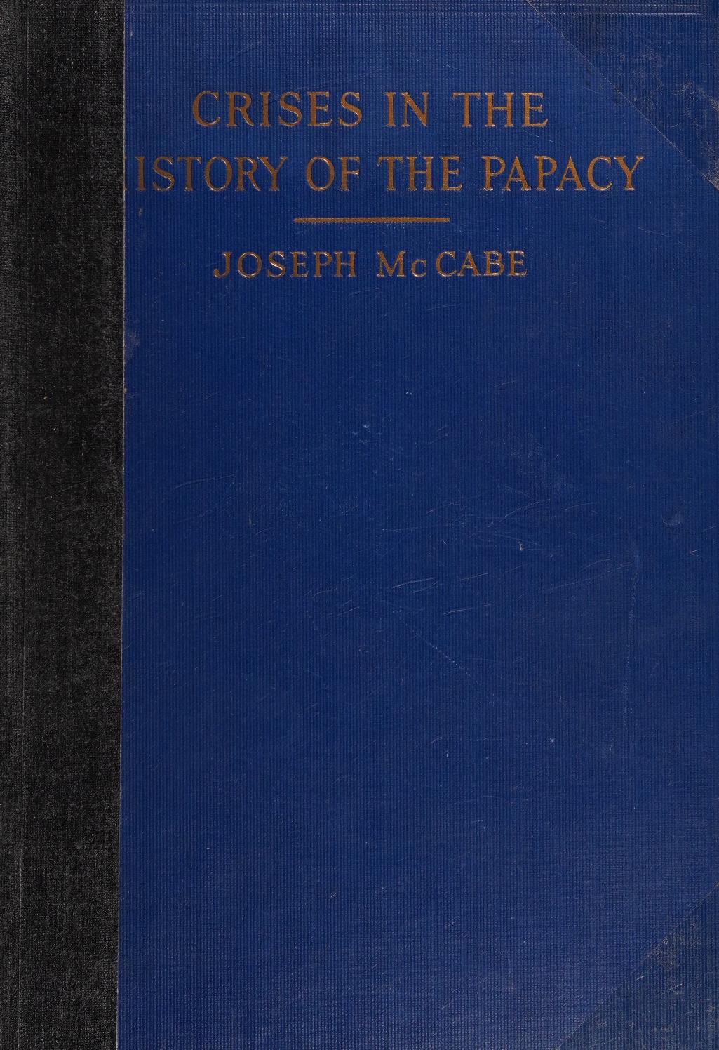 جلد کتاب Crises in the History of the Papacy