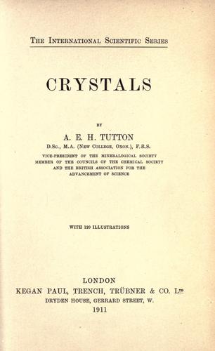 جلد کتاب Crystals