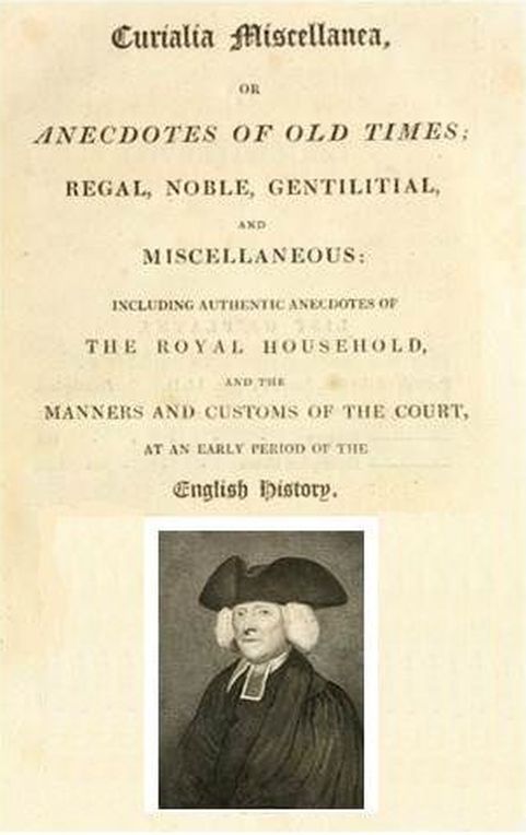 جلد کتاب Curialia Miscellanea, or Anecdotes of Old Times