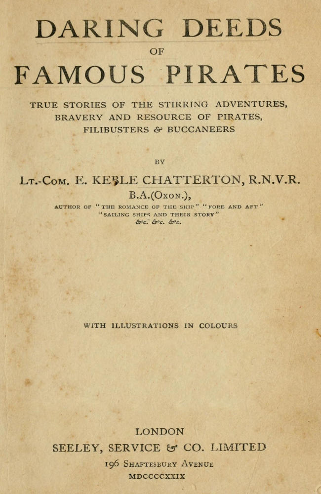 جلد کتاب Daring Deeds of Famous Pirates