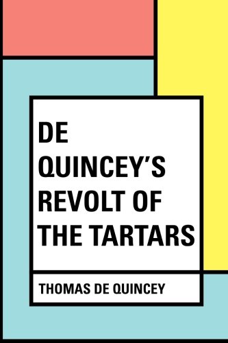 جلد کتاب De Quincey's Revolt of the Tartars