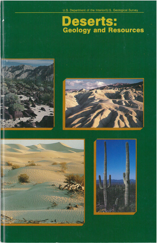 جلد کتاب Deserts: Geology and Resources