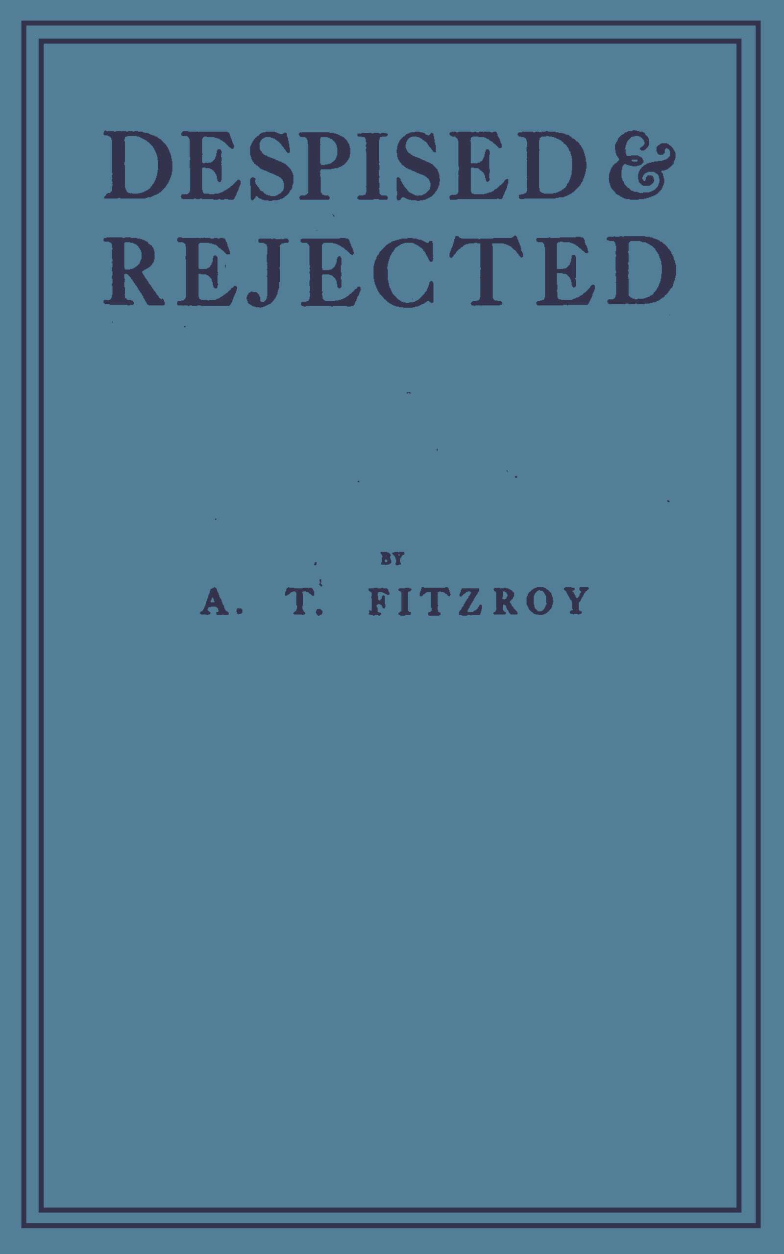 جلد کتاب Despised and Rejected