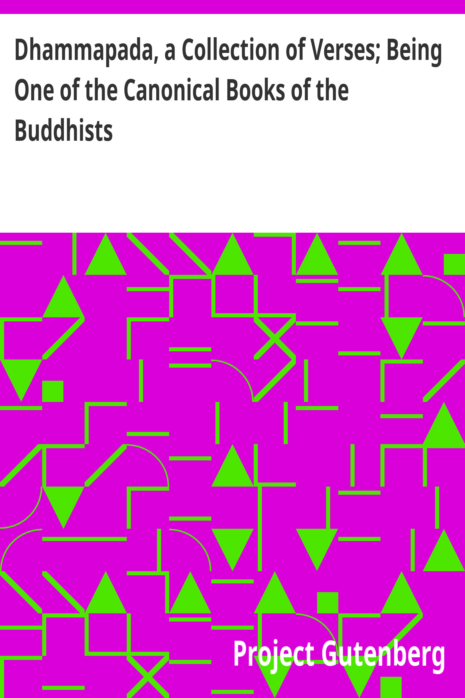 جلد کتاب The Dhammapada