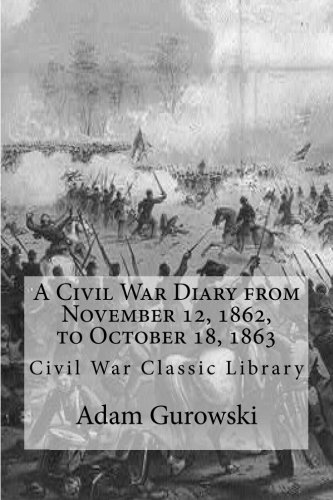 جلد کتاب Diary from November 12, 1862, to October 18, 1863