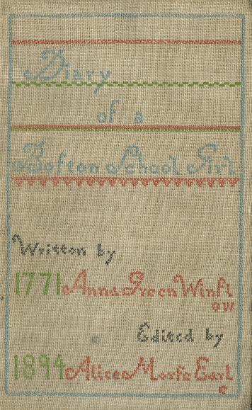 جلد کتاب Diary of Anna Green Winslow