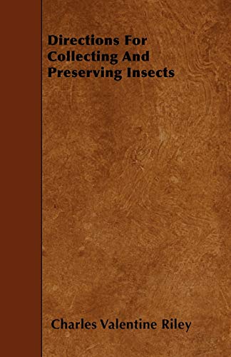 جلد کتاب Directions for Collecting and Preserving Insects