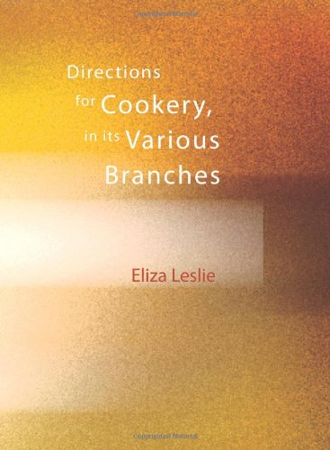 جلد کتاب Directions for Cookery, in its Various Branches